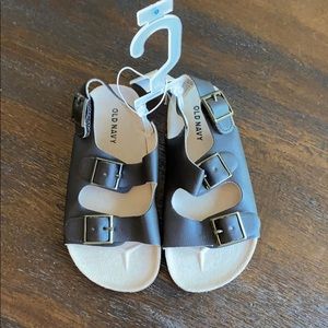 Old Navy Faux-Leather Double-Buckle Sandals